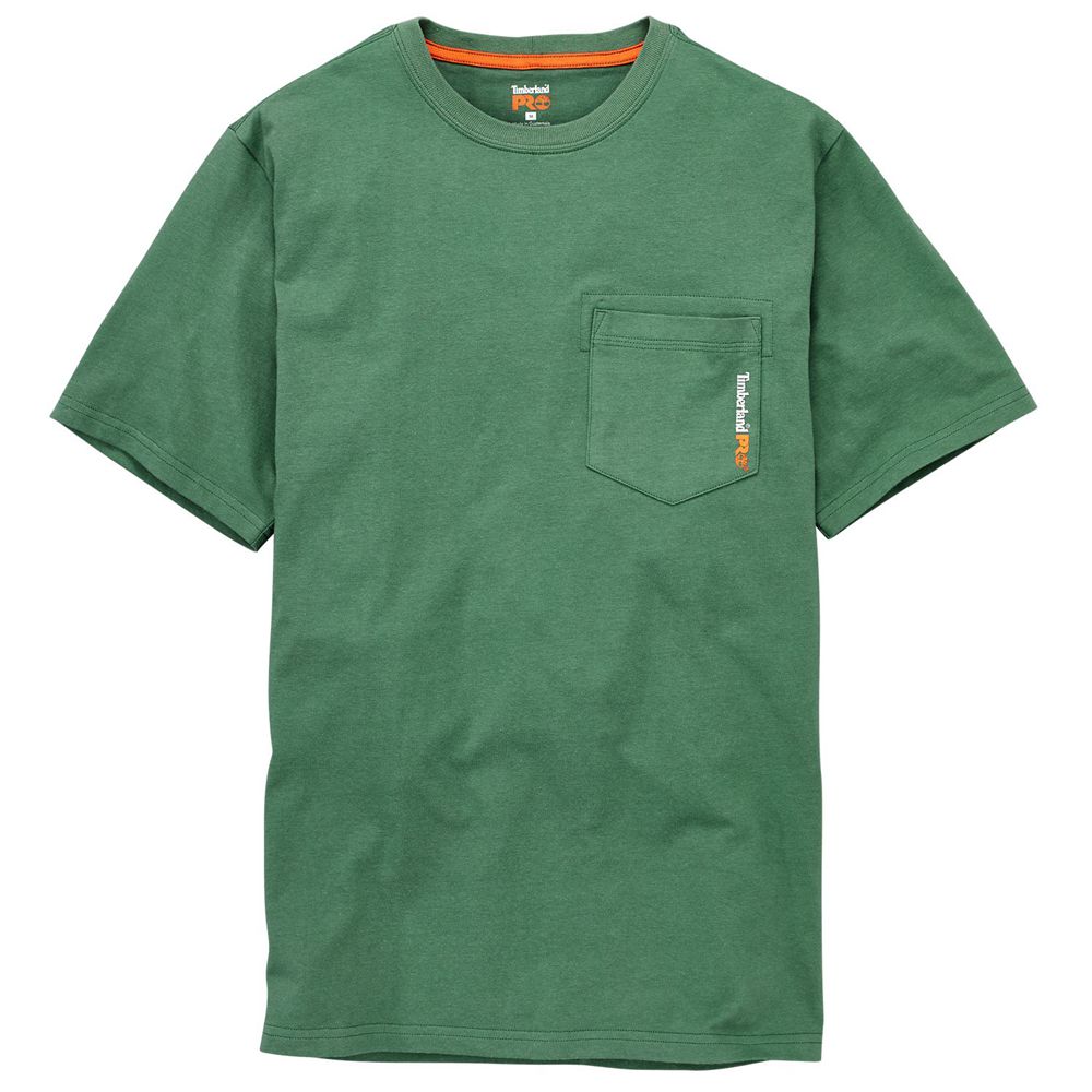 Timberland Μπλουζάκια Ανδρικα Πρασινο - Pro® Short Sleeve Base Plate Wicking - Greece 5026914-QV